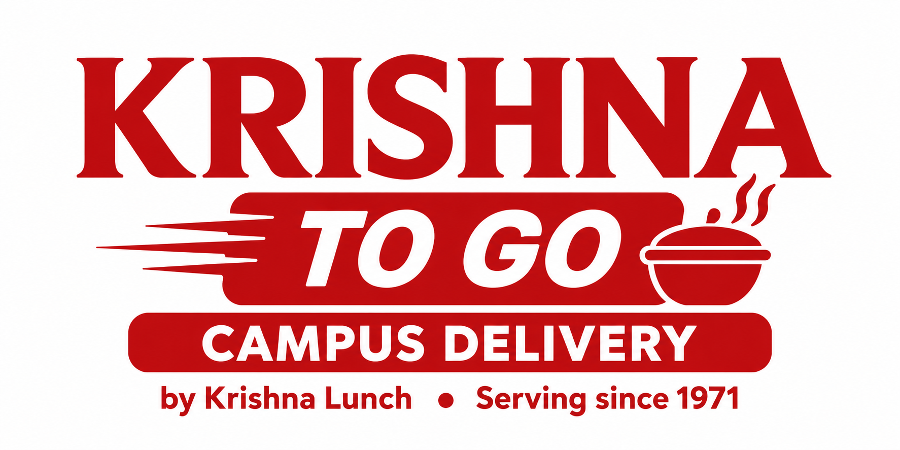 Krishna To Go campus delivery logo